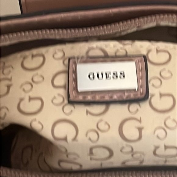 Guess Pink Monogram Crossbody Bag - Picture 6 of 7